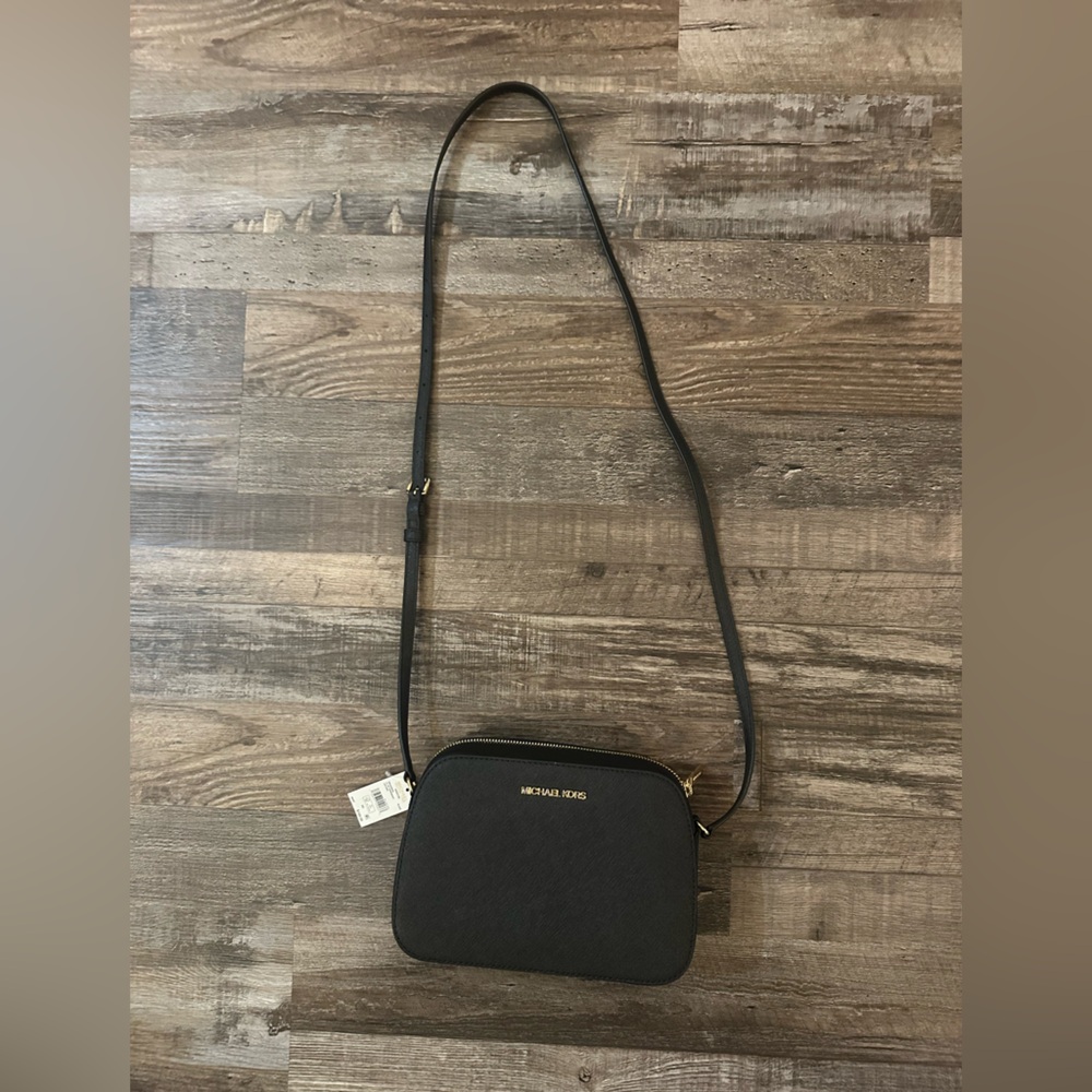 Michael Kors Black Leather Crossbody
